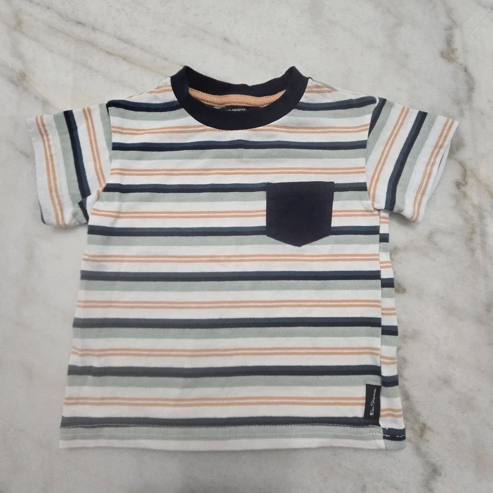 Ben Sherman 3 Pcs Set Quilted Sweatshirt‎ 2T Boys Teal Burnt Orange Navy Blue